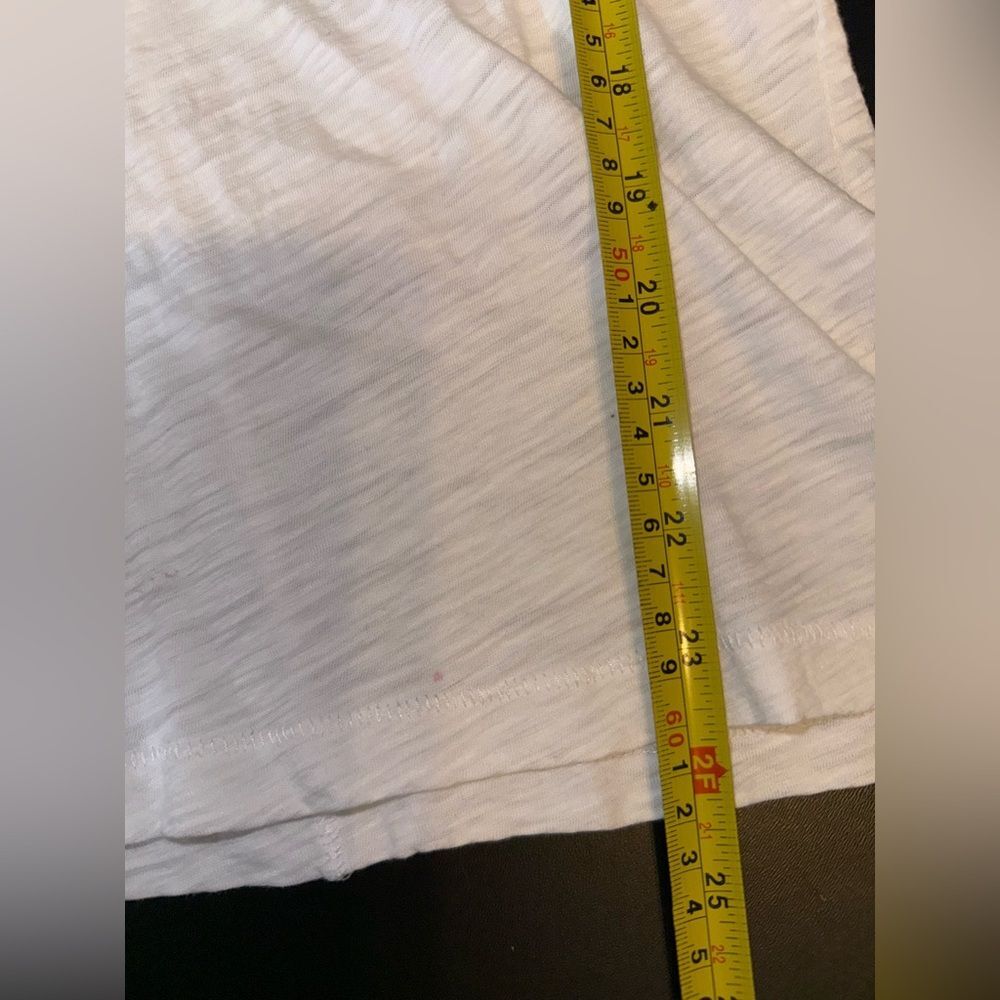 Goldie Women’s Long Sleeve Tipped Ringer Tee in White Size XS GUC - Picture 6 of 7